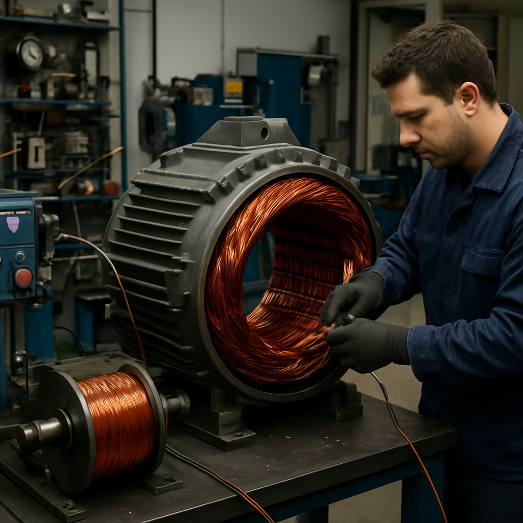 Generator alternator rewinding service at our Gauteng workshop