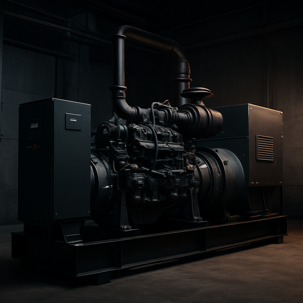 Large industrial diesel generator