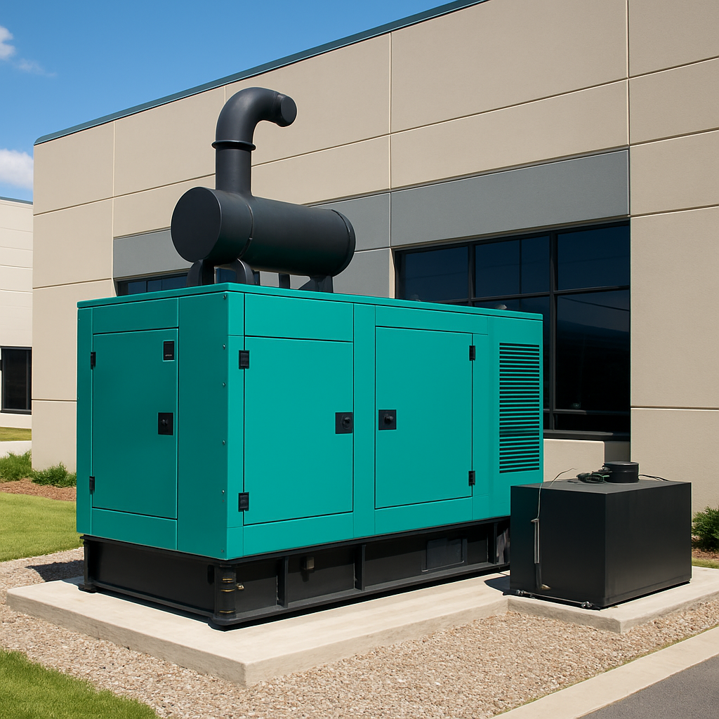Commercial backup generator system