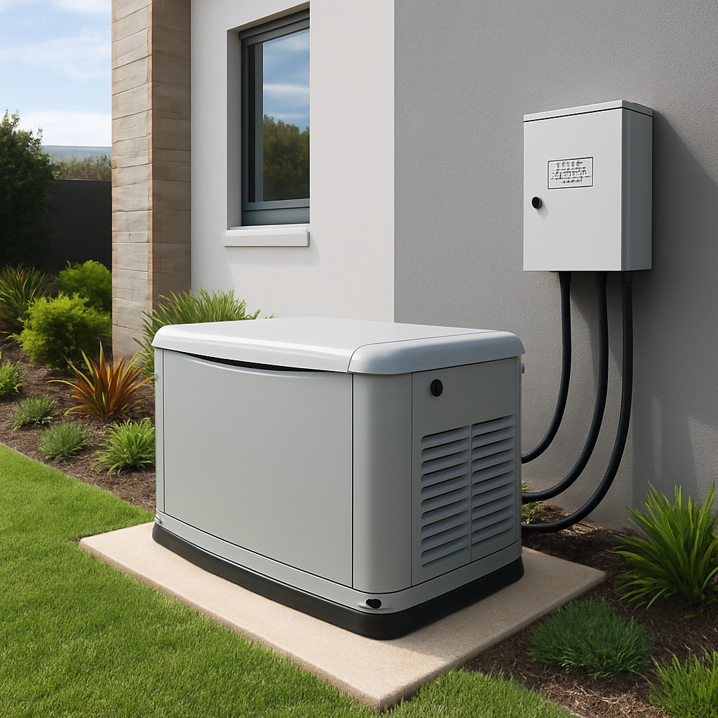 Residential standby generator installation